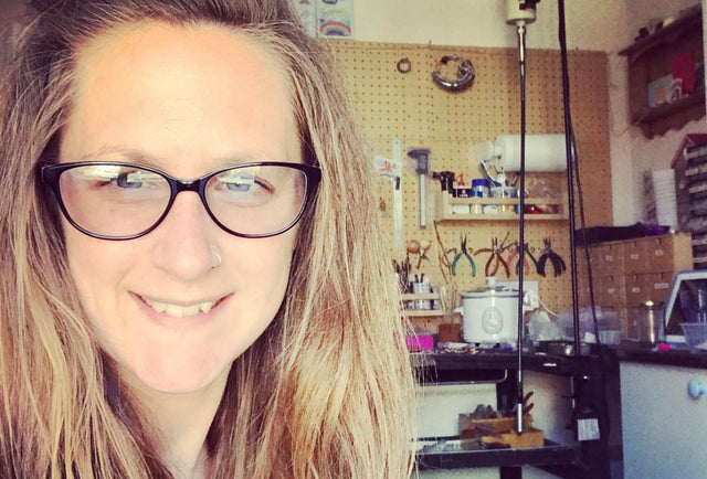 Kate Wimbush Jewellery workshop bench