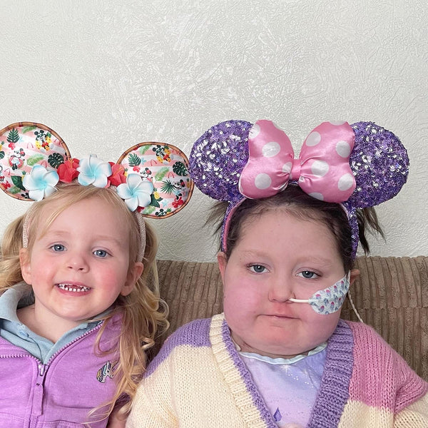 Evie and Bea with Disney Ears on 