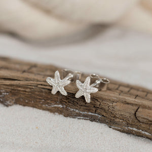 Small Silver Starfish Stud Earrings Kate Wimbush Jewellery